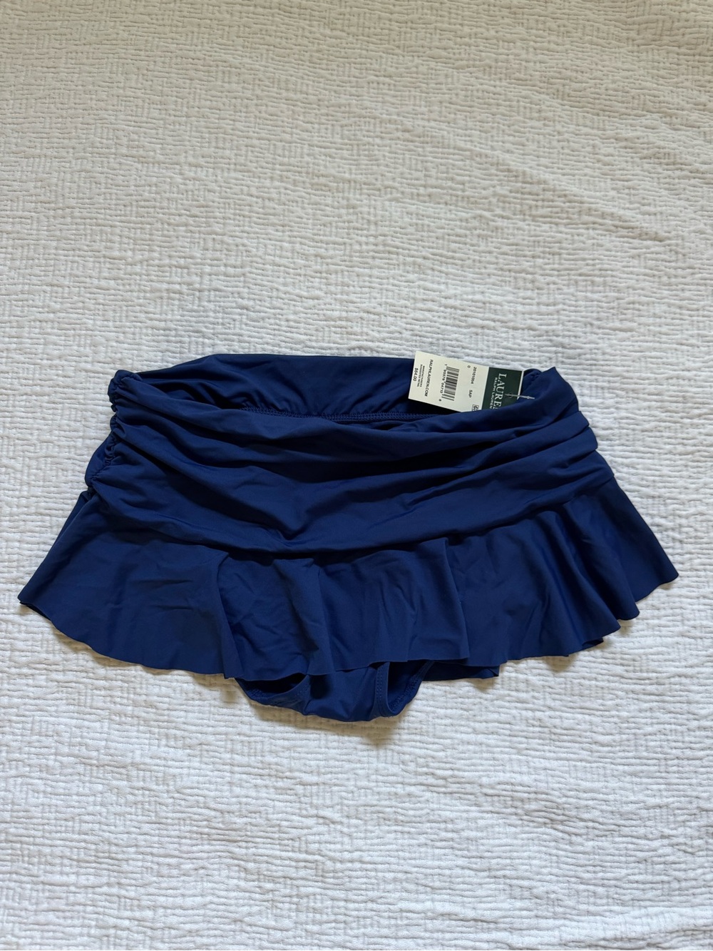 Ralph Lauren Navy Ruffle Swim Skirt